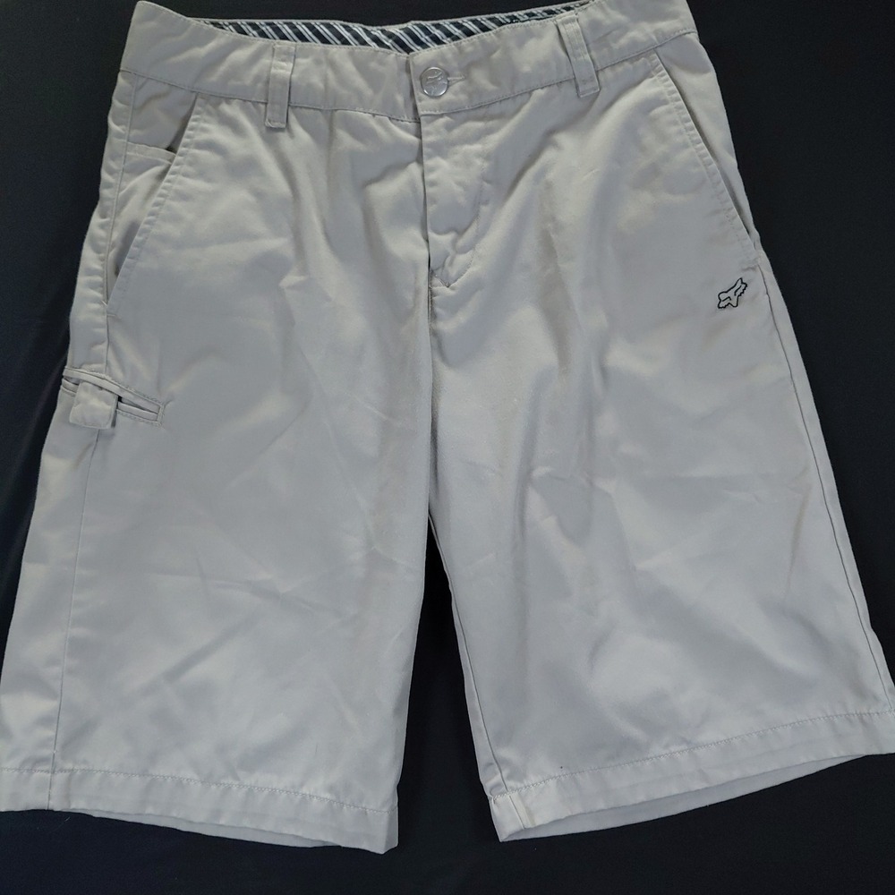 Fox Racing Chino Shorts 34 Men's Khaki Beige Tan 11"